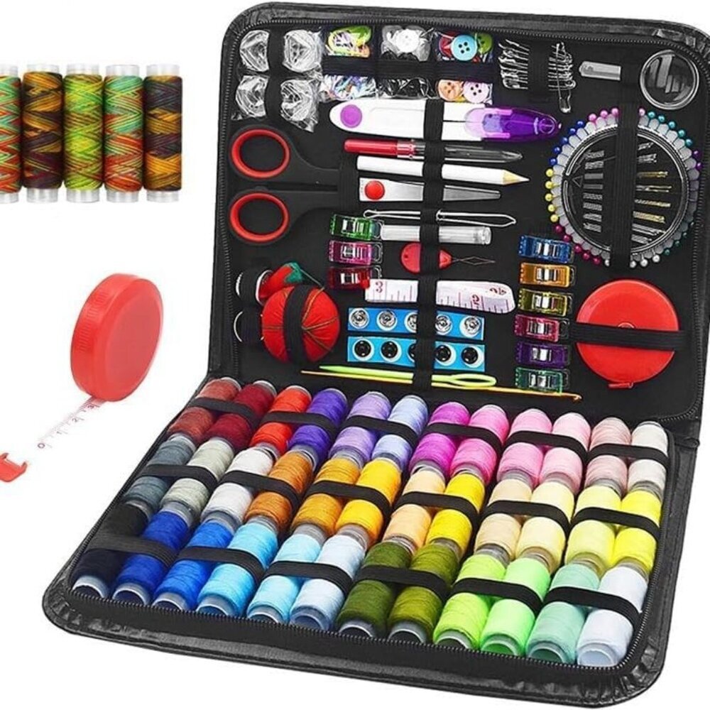 Sewing kit, 229 pcs Sewing Accessories, Friendly for Beginner and Professional f